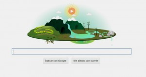 google celebra el dia de la tierra.