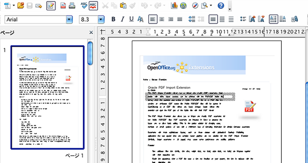 openoffice pdf import